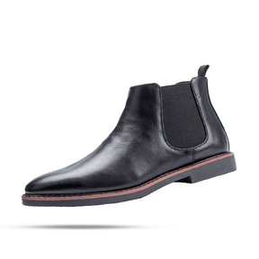 Bota Chelsea Masculina de Couro Romenzi Jackson RZ552 em destaque, modelo clássico em couro de alta qualidade que une elegância, durabilidade e conforto.