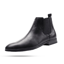 Bota Chelsea Masculina de Couro Romenzi Jackson RZ552 em destaque, modelo clássico em couro de alta qualidade que une elegância, durabilidade e conforto.