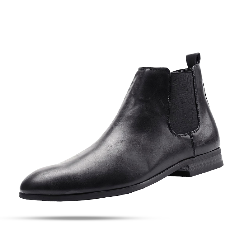 Bota Chelsea Masculina de Couro Romenzi Jackson RZ552 em destaque, modelo clássico em couro de alta qualidade que une elegância, durabilidade e conforto.