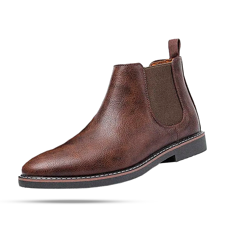 Bota Chelsea Masculina Romenzi Clássica RZ545 em destaque, modelo sofisticado em couro de alta qualidade que oferece elegância, conforto e durabilidade.