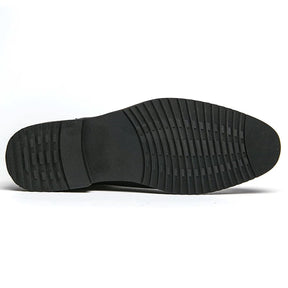 Bota Chelsea Masculina Romenzi Meridian RZ548 em detalhe, modelo elegante em couro de alta qualidade que oferece conforto, durabilidade e estilo refinado.