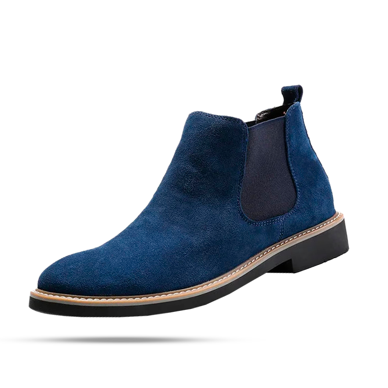 Bota Chelsea Masculina Romenzi Viena RZ550 em detalhe, modelo clássico em couro de alta qualidade que oferece sofisticação, durabilidade e conforto.