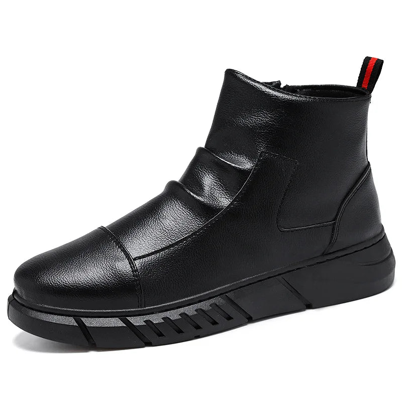 Bota Chelsea Masculina de Couro Romenzi RZ296 em couro premium, com solado antiderrapante e design moderno. Conforto e praticidade.