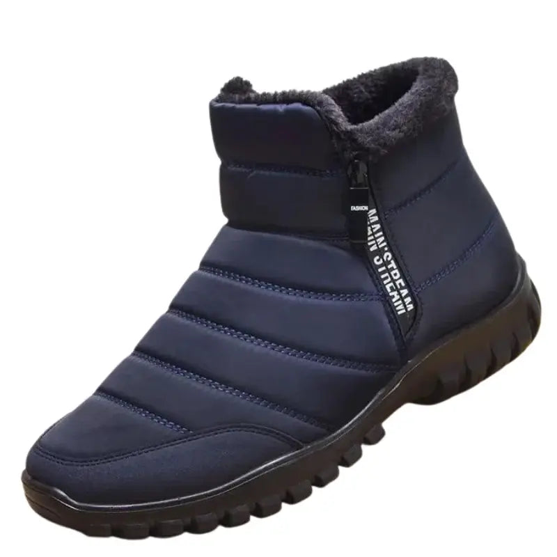 Bota Masculina de Inverno Romenzi RZ291 confeccionada com materiais premium, interior acolchoado e fechamento prático por zíper. Design moderno e funcional.