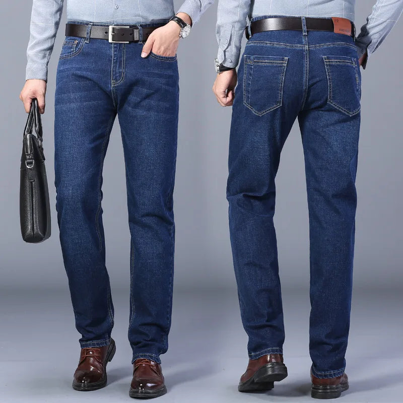 Calça Jeans Clássica Masculina Romenzi RZ005 – tecido premium com conforto, durabilidade e elegância em cada detalhe