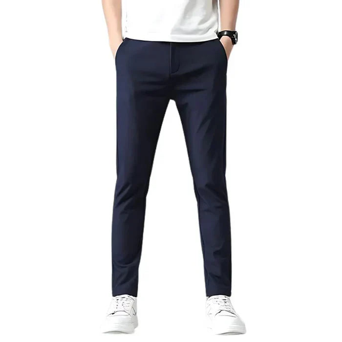 Calça Social Masculina Slim Romenzi RZ007 – sofisticação, conforto e versatilidade em modelagem slim fit com tecido premium.