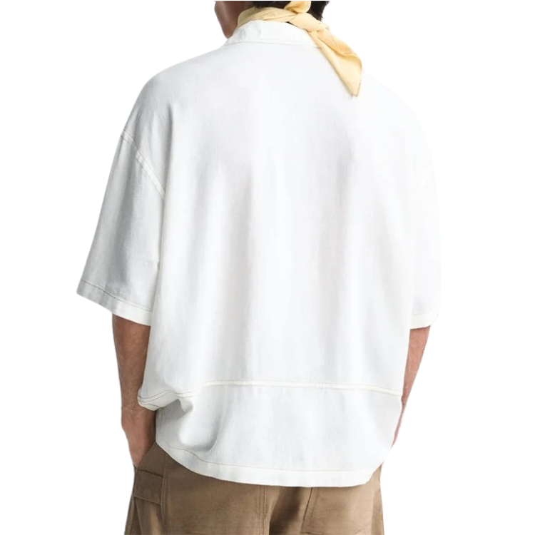 Camisa de Linho Masculina com Contraste Romenzi RZ791 feita em linho premium com caimento moderno, tecido anti amassado e secagem rápida para elegância.