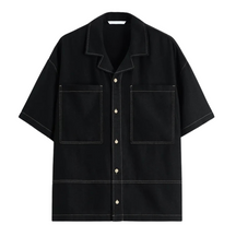 Camisa de Linho Masculina com Contraste Romenzi RZ791 feita em linho premium com caimento moderno, tecido anti amassado e secagem rápida para elegância.