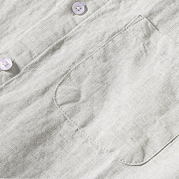 Camisa de Linho Masculina Romenzi Premium RZ795 feita em linho premium, leve e durável, com design clássico e acabamento refinado para eventos sociais.