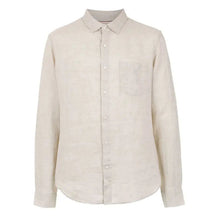 Camisa de Linho Masculina Romenzi RZ797 em detalhe, peça em linho premium que oferece respirabilidade, conforto térmico, durabilidade e estilo sofisticado.
