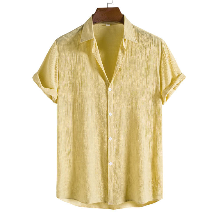 Camisa de Linho Masculina Romenzi RZ798 em detalhe, peça leve e sofisticada em linho premium que garante respirabilidade, conforto e elegância atemporal.