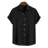 Camisa de Linho Masculina Romenzi RZ798 em detalhe, peça leve e sofisticada em linho premium que garante respirabilidade, conforto e elegância atemporal.