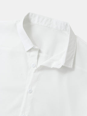 Camisa Manga Curta Romenzi Flower RZ581 feita em tecido leve e respirável, com caimento sofisticado que garante frescor, conforto e estilo casual elegante.