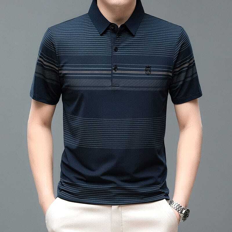 Camisa Polo Masculina Romenzi Coudy RZ077, confeccionada em algodão e poliéster, com design clássico e ideal para looks casuais ou elegantes.