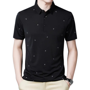 Camisa Polo Masculina Romenzi Milano RZ078 em algodão e poliéster, design clássico e versátil, ideal para uso diário e combinações elegantes.
