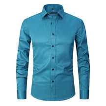 Camisa Social de Algodão Masculina Romenzi RZ083, slim fit, leve e elegante, ideal para ambientes profissionais e eventos formais.