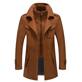 Casaco Masculino Grife Romenzi RZ124 em lã premium com design elegante, parte interna removível e corte sofisticado, perfeito para qualquer ocasião.