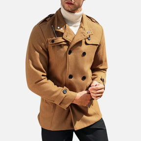 Casaco Masculino Romenzi RZ030 com design versátil, mangas longas e fechamento por botões para um estilo refinado e confortável