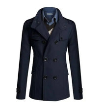 Casaco Transpassado Masculino Romenzi RZ123 com design elegante, lapelas sofisticadas e materiais premium, perfeito para conforto e estilo.