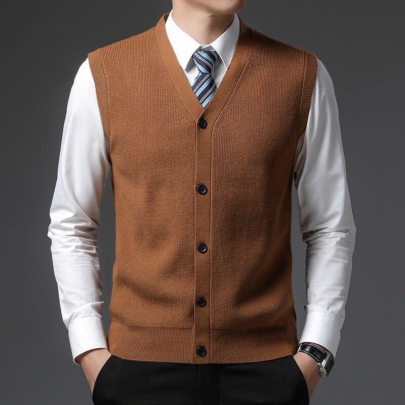 Colete Masculino Social England Romenzi RZ661 em detalhe, peça social sofisticada e resistente, ideal para compor looks masculinos formais com elegância.