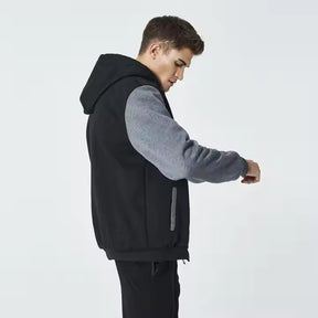 Conjunto Moletom de Lã Masculino Romenzi RZ106 feito com lã premium design moderno e conforto excepcional ideal para enfrentar o frio com estilo