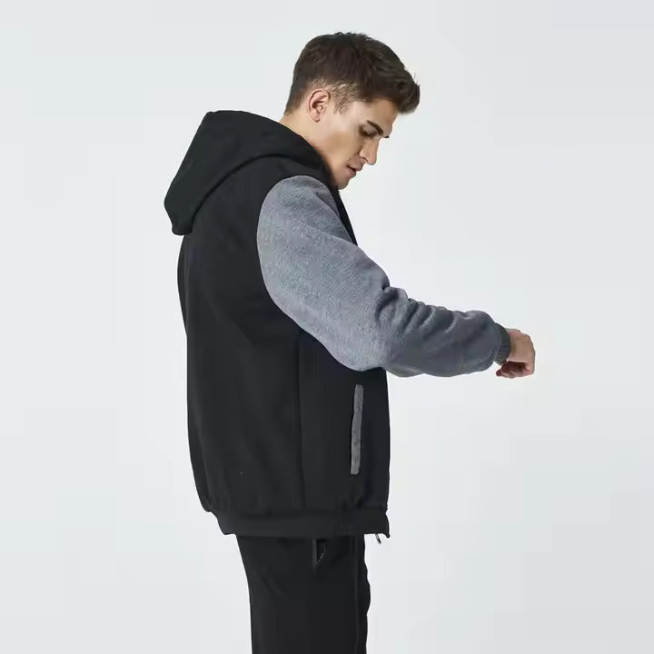 Conjunto Moletom de Lã Masculino Romenzi RZ106 feito com lã premium design moderno e conforto excepcional ideal para enfrentar o frio com estilo