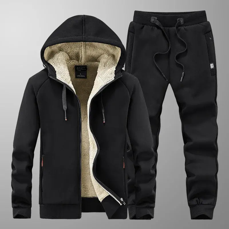 Conjunto Moletom Masculino Romenzi RZ101 com lã premium, design exclusivo e acabamento que oferece conforto e sofisticação para os dias frios.