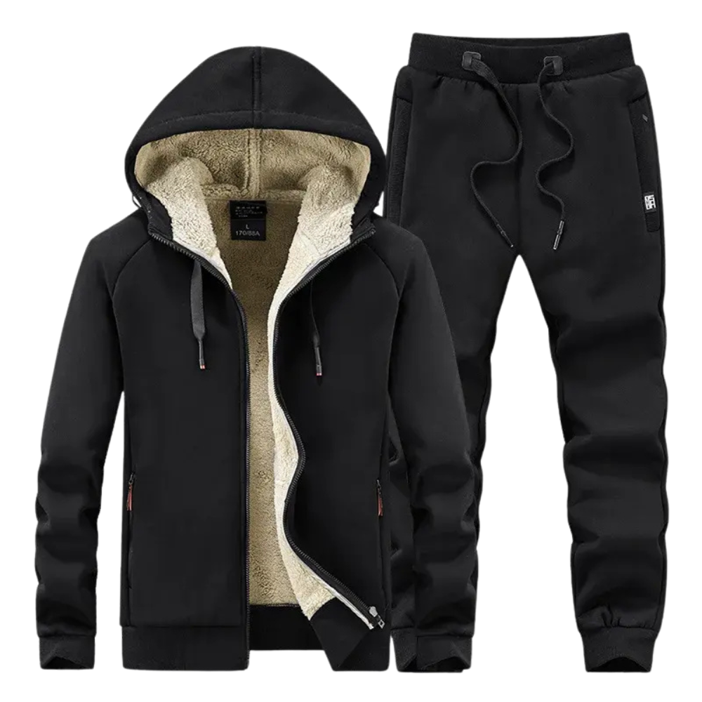 Conjunto Moletom Masculino Romenzi RZ101 com lã premium, design exclusivo e acabamento que oferece conforto e sofisticação para os dias frios.