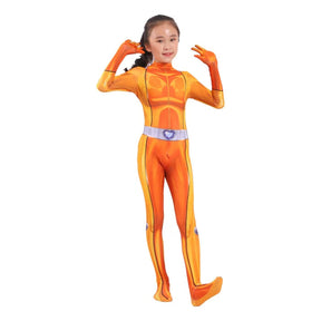 Fantasia Infantil Espiã Secreta Colorida em poliéster e spandex, com design vibrante, perfeita para festas, brincadeiras e aventuras de imaginação.