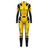 Fantasia Infantil Herói Amarelo com Garras com macacão em poliéster de qualidade, perfeita para festas, eventos e brincadeiras cheias de ação.