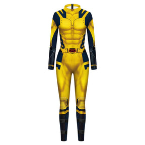 Fantasia Infantil Herói Amarelo com Garras com macacão em poliéster de qualidade, perfeita para festas, eventos e brincadeiras cheias de ação.