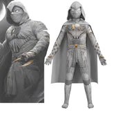 Fantasia Infantil Herói Branco da Lua com roupa, máscara e capa, feita em poliéster de alta qualidade, ideal para festas, brincadeiras e aventuras.