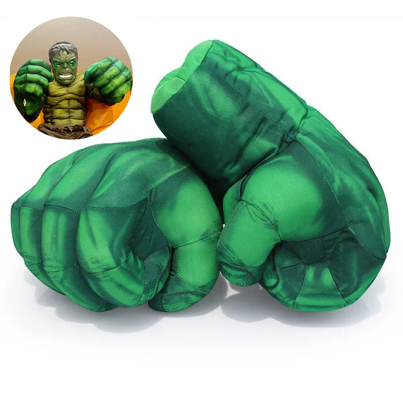 Fantasia Infantil Monstro Verde Musculoso com máscara e luvas, feita em poliéster, ideal para festas infantis e brincadeiras cheias de imaginação.