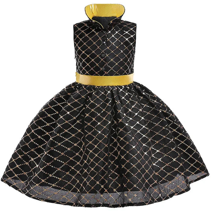 Fantasia Infantil Vestido Menina Elementos feita em poliéster, malha e cetim de alta qualidade, perfeita para festas, eventos e brincadeiras mágicas.