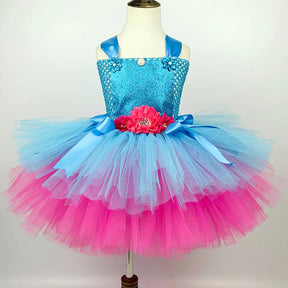 Fantasia Infantil Vestido Rosa Encantado com vestido e arquinho em nylon, malha, cetim e voil, perfeita para festas, eventos e brincadeiras.