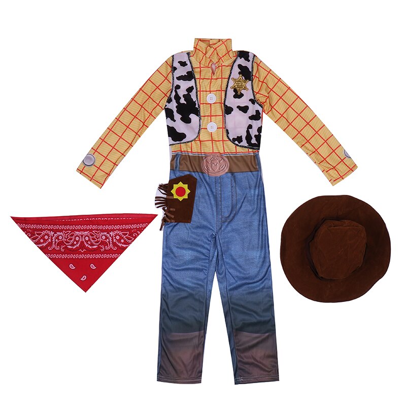 Fantasia Infantil Xerife do Velho Oeste com camisa, calça e chapéu, ideal para festas, eventos escolares e brincadeiras inspiradas no faroeste.