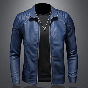 Jaqueta de Motociclista Masculina Romenzi RZ126 feita em poliéster resistente, com forro acolchoado, reforços de segurança e design moderno e estiloso.