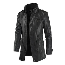 Jaqueta Longa de Couro Masculina Romenzi RZ118 - conforto, couro de alta qualidade, design exclusivo e resistência para dias frios.