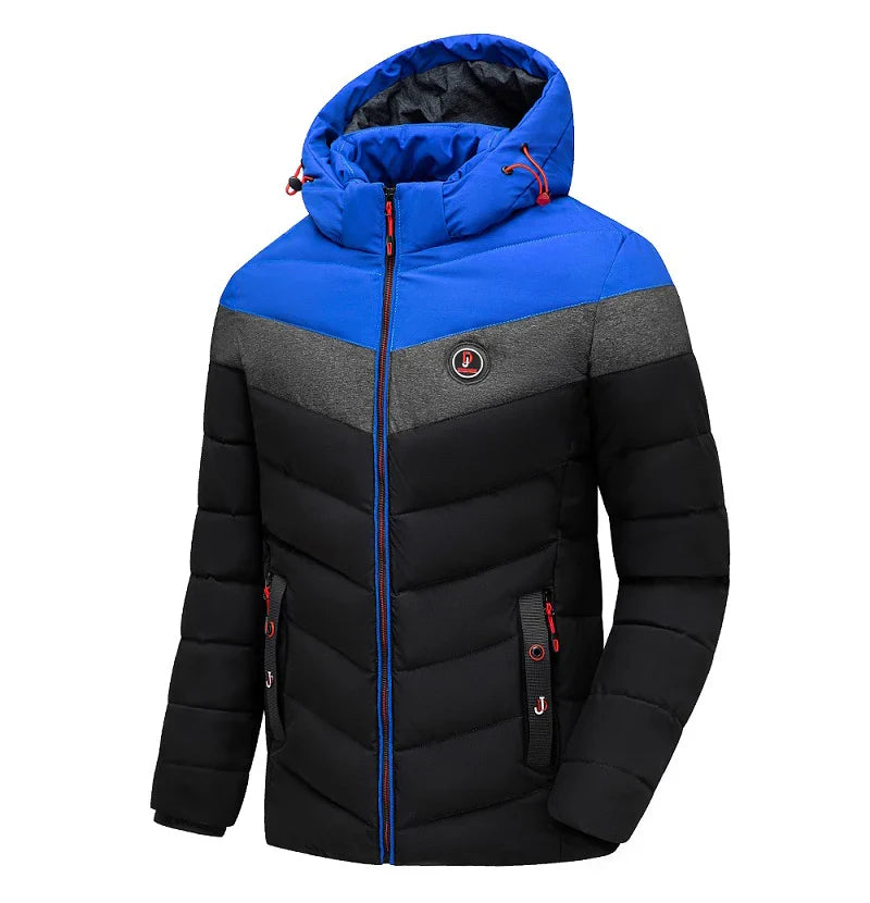 Jaqueta Masculina Antarctica Romenzi RZ199 com forro acolchoado, capuz removível e proteção contra frio e chuva.