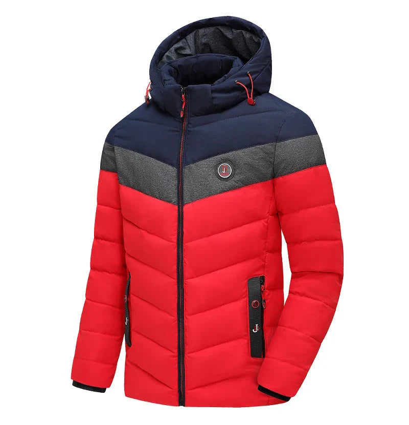 Jaqueta Masculina Antarctica Romenzi RZ199 com forro acolchoado, capuz removível e proteção contra frio e chuva.