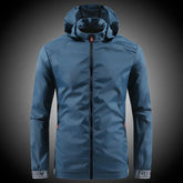 Jaqueta Masculina Corta Vento Impermeável Romenzi RZ182, proteção contra chuva e vento com estilo e leveza.