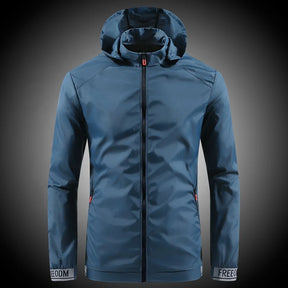 Jaqueta Masculina Corta Vento Impermeável Romenzi RZ182, proteção contra chuva e vento com estilo e leveza.