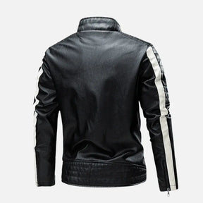 Jaqueta Masculina de Couro Original Romenzi RZ158 confeccionada em couro premium, com costuras reforçadas e design clássico e versátil.