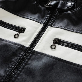 Jaqueta Masculina de Couro Original Romenzi RZ158 confeccionada em couro premium, com costuras reforçadas e design clássico e versátil.