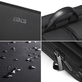 Mochila Executiva Business Romenzi RZ953 em detalhe, impermeável em Oxford premium, com compartimento para notebook 15', tablet e zíperes YKK duráveis.