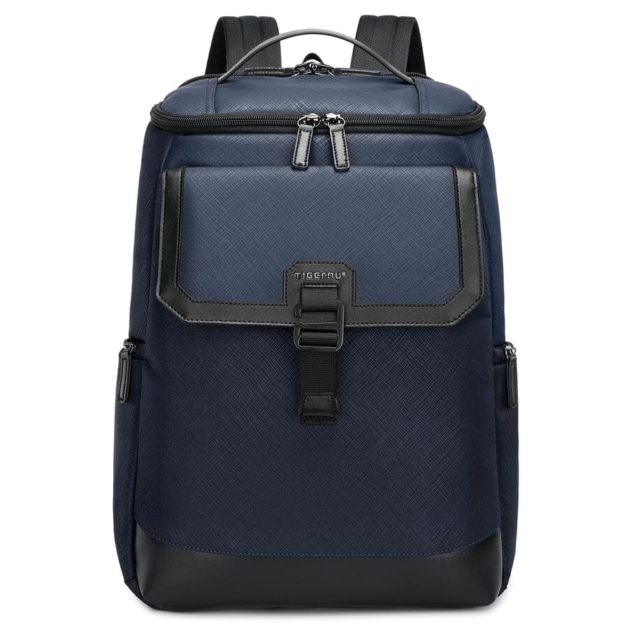 Mochila Executiva Progressive Romenzi RZ951 em detalhe, impermeável em nylon premium, com espaço para notebook 15,6' e design moderno e ergonômico.
