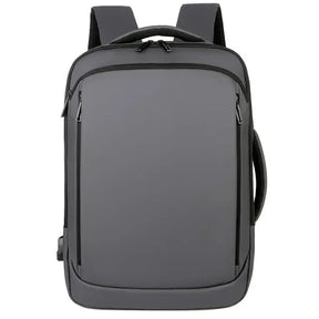 Mochila Executiva Romenzi RZ066 com tecido impermeável, porta USB, alças acolchoadas e espaço seguro para notebook 15''. Ideal para trabalho e viagens.