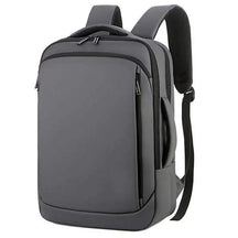 Mochila Executiva Romenzi RZ066 com tecido impermeável, porta USB, alças acolchoadas e espaço seguro para notebook 15''. Ideal para trabalho e viagens.