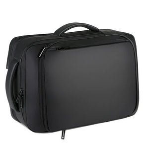 Mochila Executiva Romenzi RZ066 com tecido impermeável, porta USB, alças acolchoadas e espaço seguro para notebook 15''. Ideal para trabalho e viagens.
