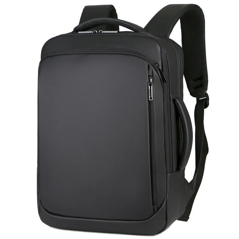 Mochila Executiva Romenzi RZ066 com tecido impermeável, porta USB, alças acolchoadas e espaço seguro para notebook 15''. Ideal para trabalho e viagens.